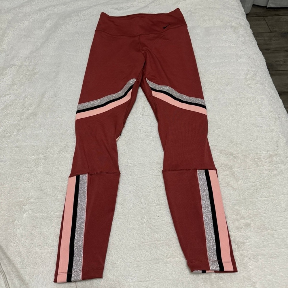 Nike Red and Pink Leggings
